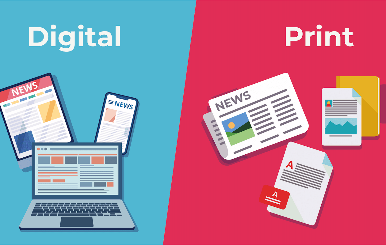 Print vs. Digital: Choosing the Right Medium for Your Marketing Materials hero image